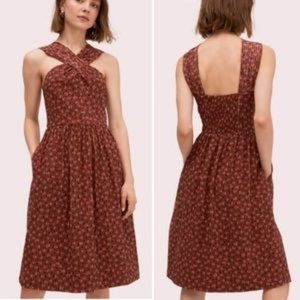 Kate Spade Floradoodle Halter Dress